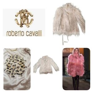 2008 ROBERTO CAVALLI Pale Pink Kidassia Fur Jacket
